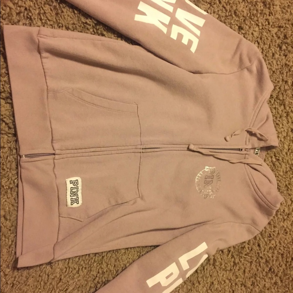 VS PINK brown hoodie